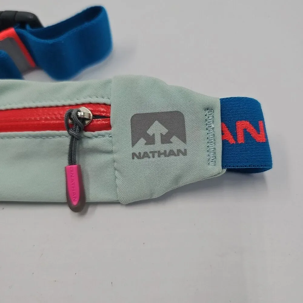 Nathan Fanny Pack Running Sports Belt Turquoise Pink
